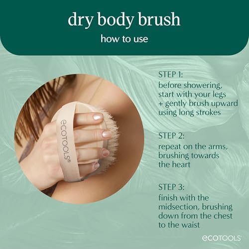 EcoTools Dry Body Brush for Dry Brushing, Smooth Skin - Image 4
