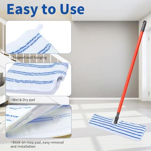 4 Pack Microfiber Mop Pads for O Cedar Mop Replace Head, Reusable Mop Cover - Image 4