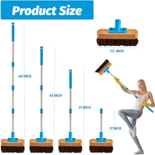 YONILL Floor Scrub Brush with Long Handle - Image 6