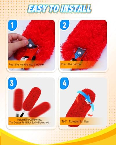 KEEPOW 2Pc Microfiber Duster Refills Compatible - Image 4