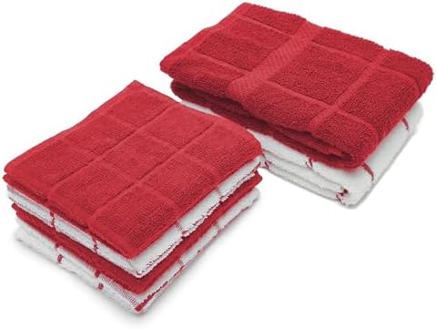 100% Cotton Kitchen Towels and dishcloths Sets, Super Soft & Absorbent by Ecotribe