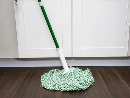 2-Pack 55.5" Cotton Mop with Grip & Click Ratchet, Wide Head Covers 50% More - Image 2