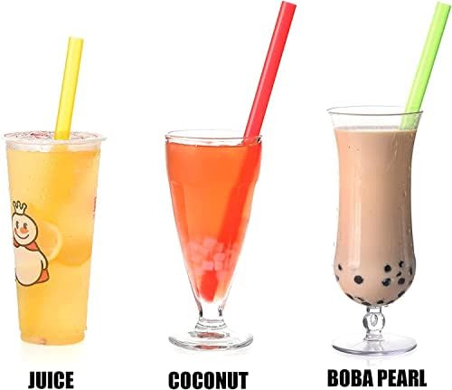 ALINK 12 Pcs Reusable Boba Straws, 8.5-inch Smoothie Straws - Image 6