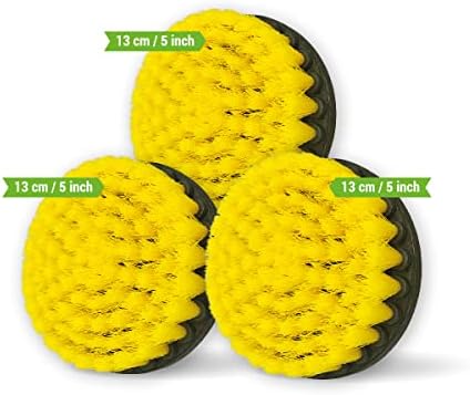 Premium Drill Brush Professional – Medium-Soft 5 in Yellow Set of 3 | - Image 5