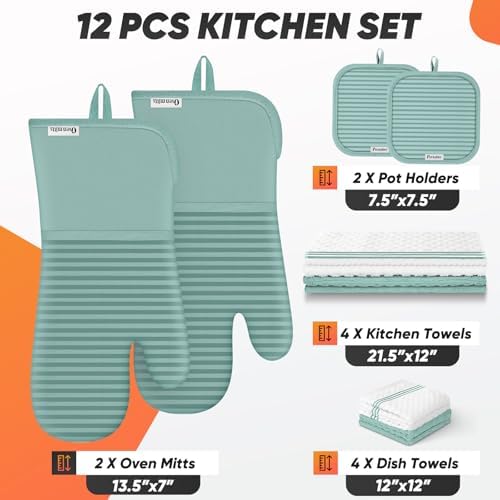 Oven Mitts Kitchen Towels and Dishcloths - Image 2