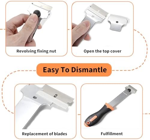 Razor Blade Scraper Tool Set, 4 Pack Paint Scrapers - Image 6