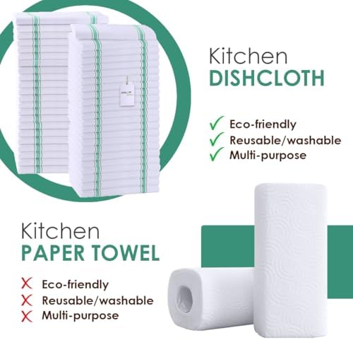 Avalon Kitchen Dish Towels, Cotton Kitchen Towels, 30 Pack - Image 2