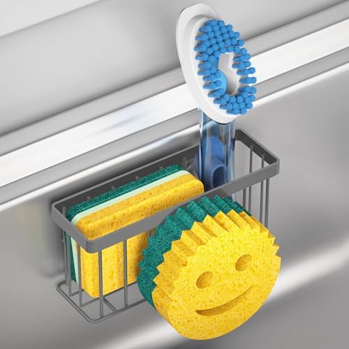 MURLONG Sponge Holder Smiley Face, Sink Caddy by MURLONG