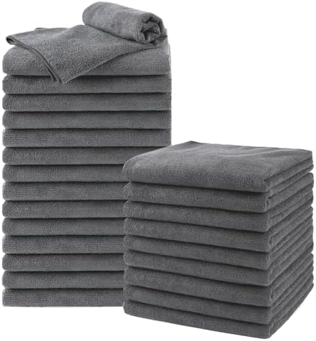 UNIMADE Salon Towels 24 Pack, Super Soft Microfiber Gym Towels by Unimade