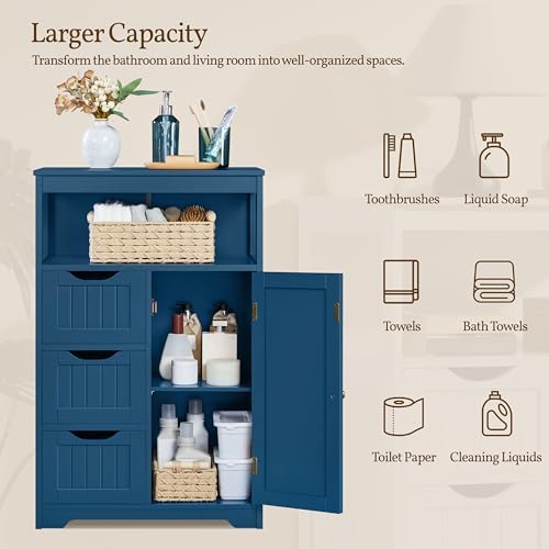 Yaheetech Small Bathroom Storage Cabinet - Image 6