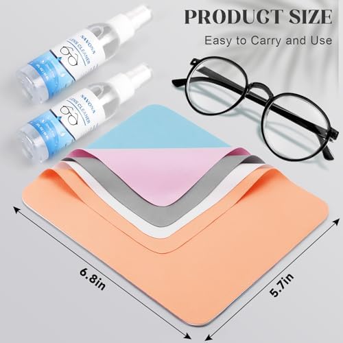 30 Pack Microfiber Glasses Cleaning Cloths - Image 2