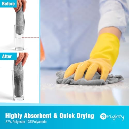Orighty Microfiber Cleaning Cloth Bulk, 100 Pack, 11.5x11.5 inch - Image 3