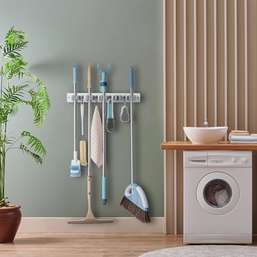 OUTNILI Mop and Broom Holder Wall Mount - Image 5