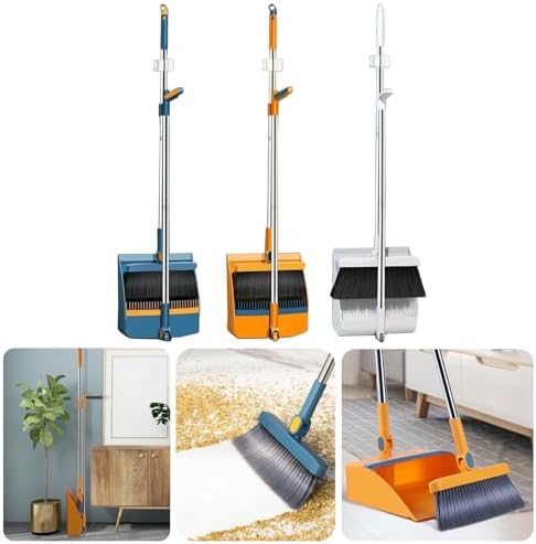 Space Saving Folding Broom and Dustpan Set - Image 2