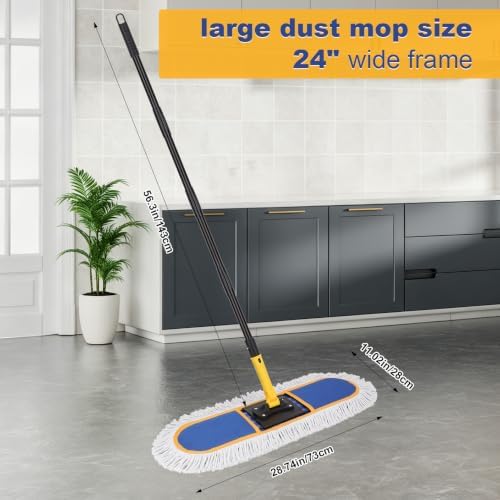 24" Commercial Dust Mop: Heavy Duty Industrial Floor Duster - Image 2