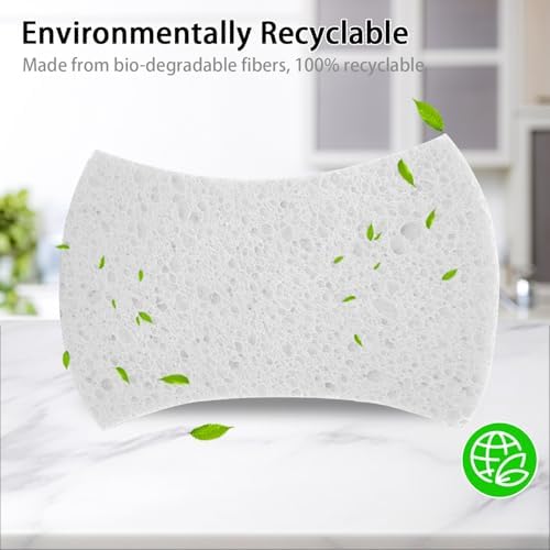 6 Pack Non-Scratch Cellulose Scrub Sponge, Cellulose Sponges, Heavy Duty - Image 6