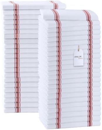 Avalon Kitchen Dish Towels, Cotton Kitchen Towels, 45 Pack by AvalonKitchen