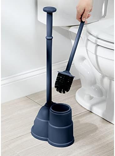 mDesign Plunger and Brush Set for Toilet Bowl - Image 2