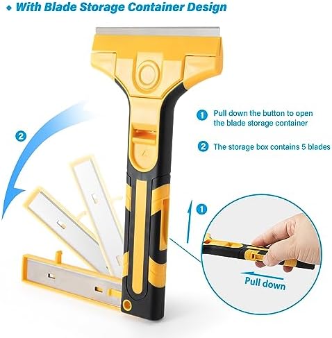 Gomake Razor Blade Scraper Tool Wall Paint Window Glass Scraper - Image 2