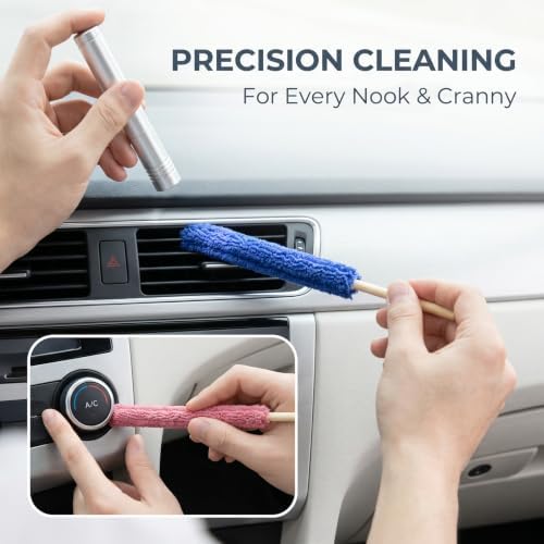 12Pcs Microfiber Duster Detail Duster Sticks, Mini Blind Cleaner Dusters - Image 2
