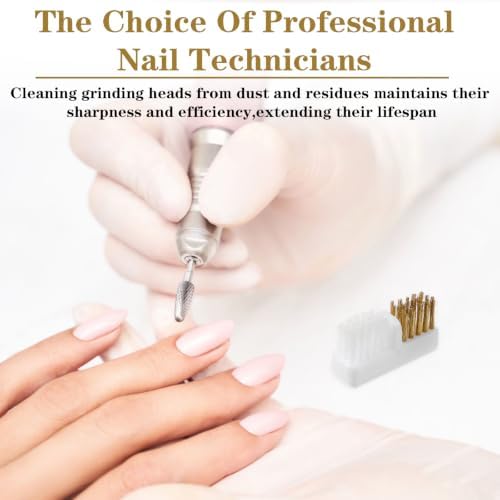 6Pcs Nail Cleaner Brush, Nail Drill Bit Wire Cleaner Brush - Image 7