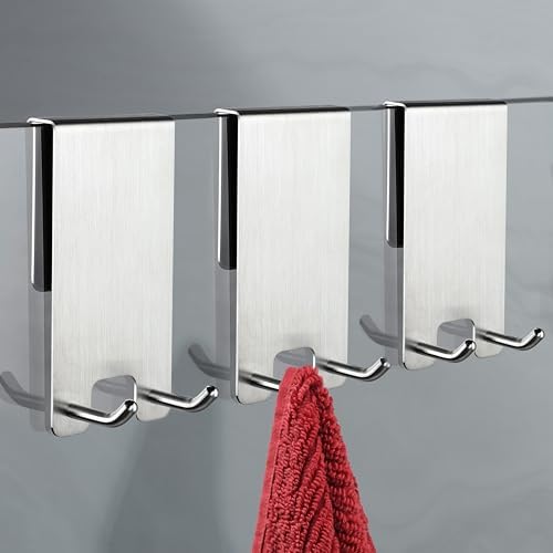 Taozun Shower Door Hooks, Shower Squeegee Hook, Stainless Steel by Taozun