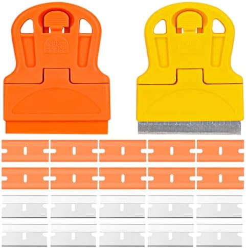 ZIMISI 2PCS Razor Blade Scraper Tool Set, Mini Car Paint Remover by Unknown