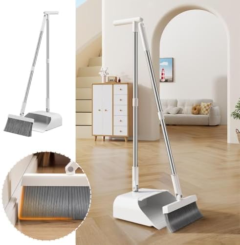 Household Collapsible Broom and Dustpan Set Broom by Aufmer