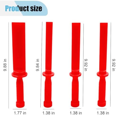 4PCS Plastic Chisel Scraper Set, Non-Marring Plastic Scraper Tools, Safe Chisel - Image 2