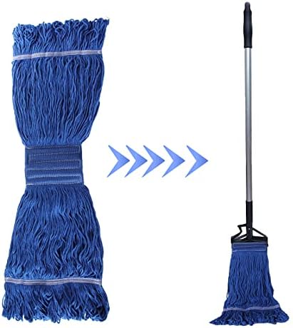 4Pcs Commercial String Mop Head, Loop-End Mop Head Replacement, Heavy Duty Mop - Image 6