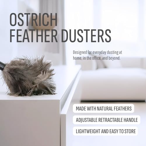 Retractable Feather Duster 8-14 in Adjustable - Image 2