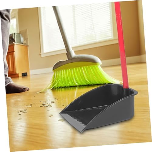 NUOBESTY Plastic Dustpan with Long Handle Upright Lobby Dustpan Stand Up Indoor - Image 5