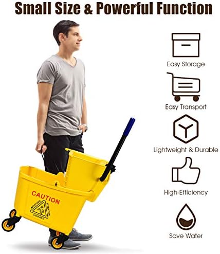 Goplus Commercial Mop Bucket - Image 3