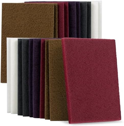 Scuff Pad 6” x 9” Scuff Pads, 4 Each of Maroon&Grey&Gold&Purple&White, Scuff by Unknown