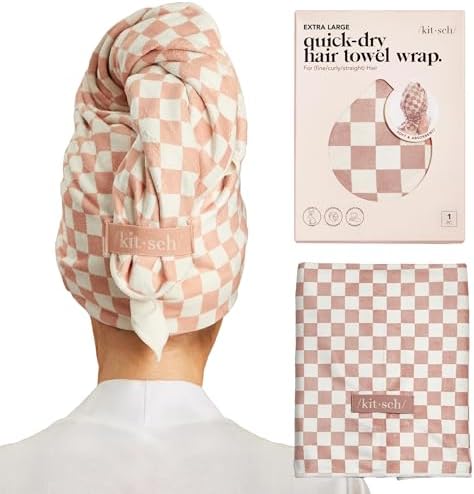 Kitsch XL Microfiber Hair Towel Wrap by Kitsch