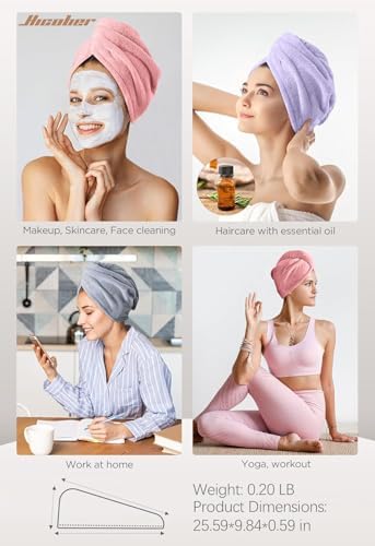 Hicober Microfiber Hair Towel Wrap - Image 5