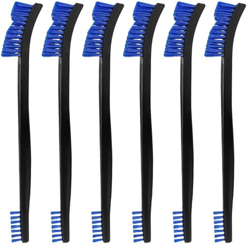 6 Pack Miaozhun Double-Ended Gun Cleaning Brush, 7 Inch Blue Nylon Bristle by Miaozhun