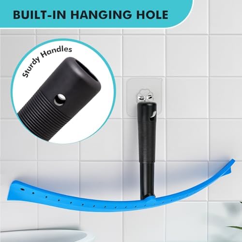 FOSHIO Window Squeegee with 18-Inch Large TPU Blade, All-Purpose Shower Squeegee - Image 5