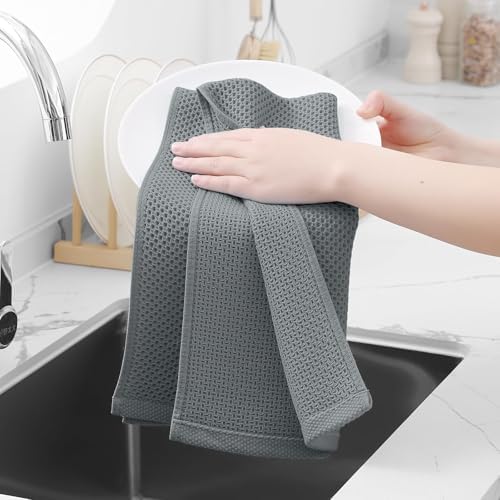 Homaxy 100% Cotton Waffle Weave Kitchen Dish Towels 18-Pack - Image 4