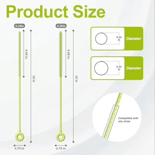 YOTIME Silicone Straw Cleaner Brush - Image 2