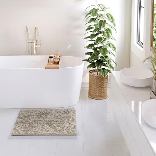 Hearth & Harbor Bathroom Rugs, Chenille Bath Mat - Image 4