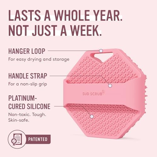 Sud Scrub® Antimicrobial Silicone Body Scrubber, Exfoliating Body Brush - Image 6