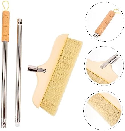 Soft Bristle Broom with Long Stainless Steel Handle - Image 2