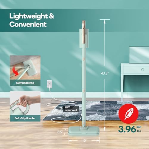 Newbealer Steam Mop & Detachable Handheld Cleaner, 1200W Floor Steamer - Image 4