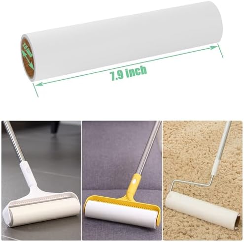 7.9 inch Lint Roller Refills Only, Extra Sticky Tape Roller Refills - Image 2