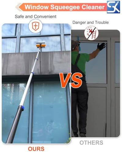 26FT Reach Window Squeegee for Window Cleaning Kit - Image 3