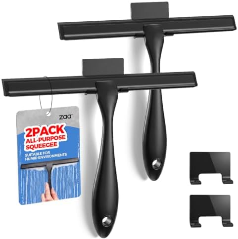 zaa Shower Squeegee for Glass Doors, 2 Pack by zaa