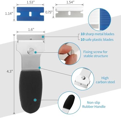 2 Pack Razor Blade Scraper, - Image 2