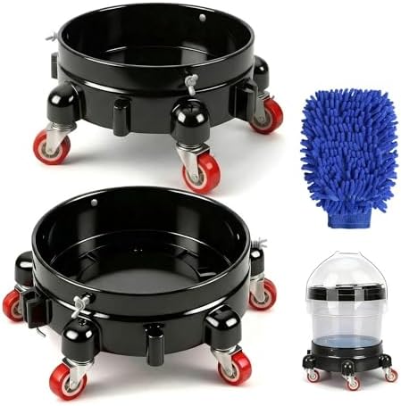 2 Pcs 5 Gallon Bucket Dolly, 11 Inch by Unknown