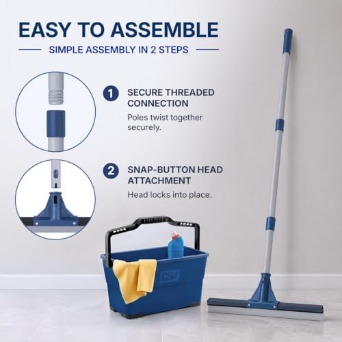 DSV Standard Floor Squeegee for Concrete Floor, 17.5" Large Floor Squeegee - Image 6